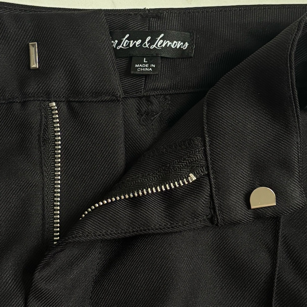 For Love And Lemons Shannon Flared High Rise
Trouser Pant Wide Leg Black Large - Picture 16 of 17